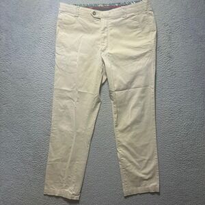Meyer Bonn Mens Beige Chino Pants Straight Leg‎ Khaki Trousers Size 54 37x33
